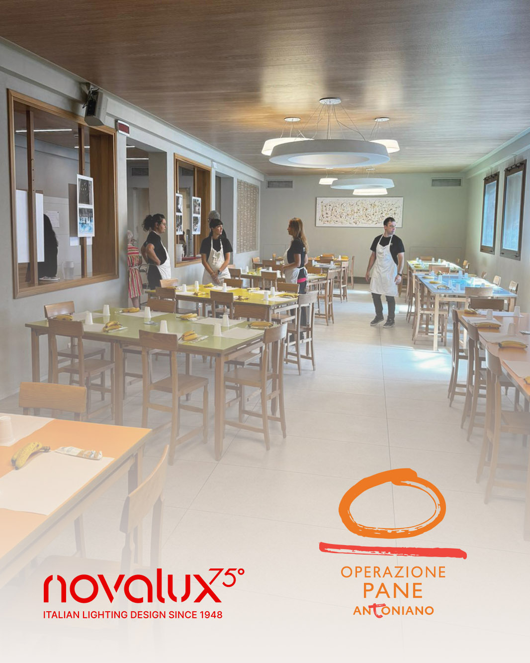 Novalux per l'Antoniano: volontariato aziendale 